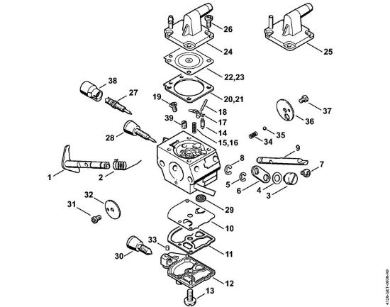 Freischneider FS 400 Vergaser C1Q-S154, C1Q-S94 der Marke Stihl