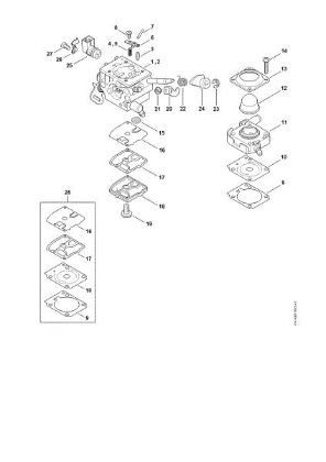 Bild von Vergaser 4147/21, 4147/22 FS 410 C-EM L