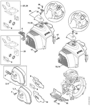 Bild von Schalldämpfer, Haube FS 410-K (4147)