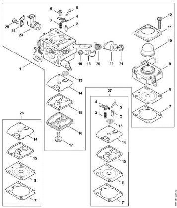 Bild von Vergaser 4147/28 FS 411 C-EM