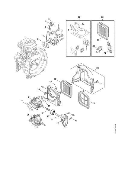 Bild von Zwischenflansch, Luftfilter FS 411 C-EM L
