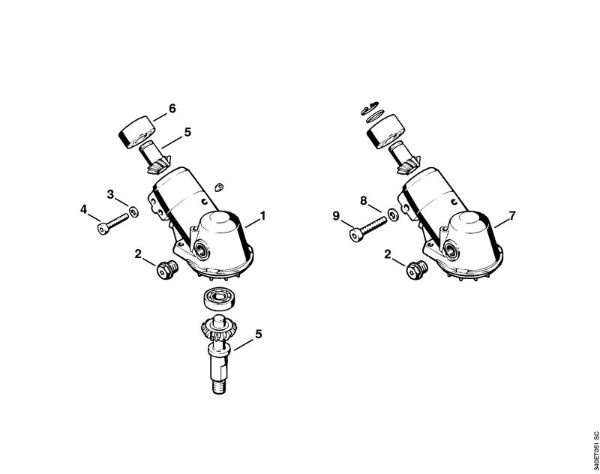 Freischneider FS 420 Getriebe   17 814 599 (11.88) der Marke Stihl