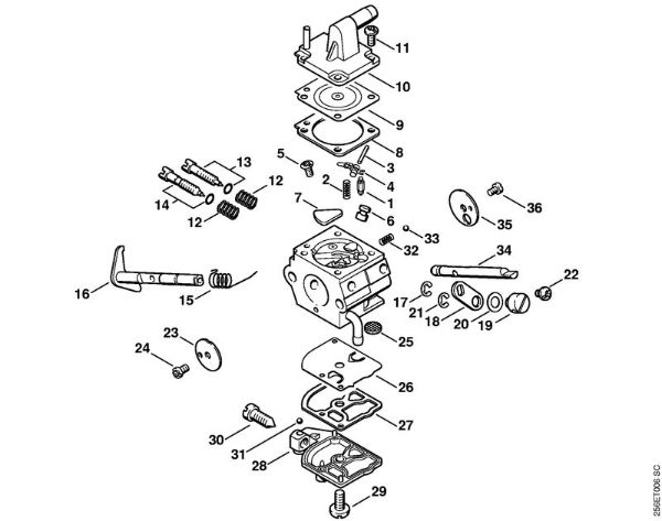 Freischneider FS 450-Z Vergaser C1Q-S33 (19.1998) der Marke Stihl