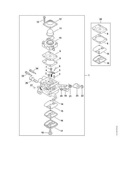 Bild von Vergaser 4147/23 FS 460-K