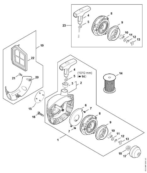 Bild von Anwerfvorrichtung FS 461 C-EM