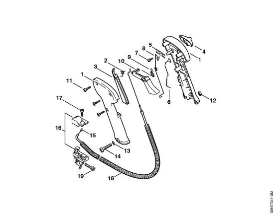 Freischneider FS 550-L Bedienungsgriff   1 57 307 792 (29.2002) der Marke Stihl