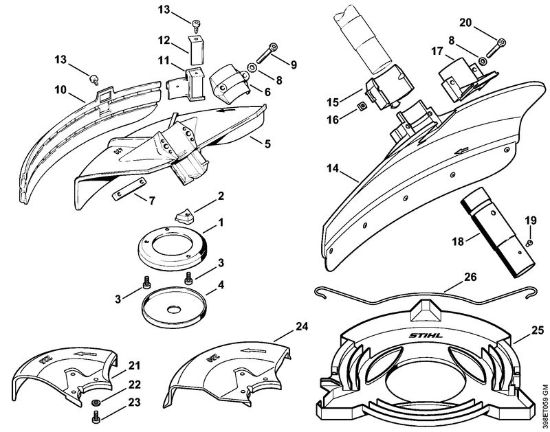 Freischneider FS 550-L Schutz der Marke Stihl