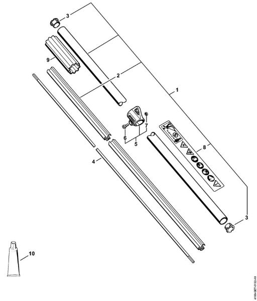Motorsensen (FS) FS 100 R Schaft FS 100 R der Marke Stihl