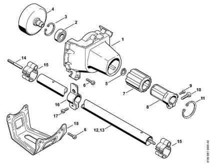 Motorsensen (FS) FS 108 Lüftergehäuse der Marke Stihl