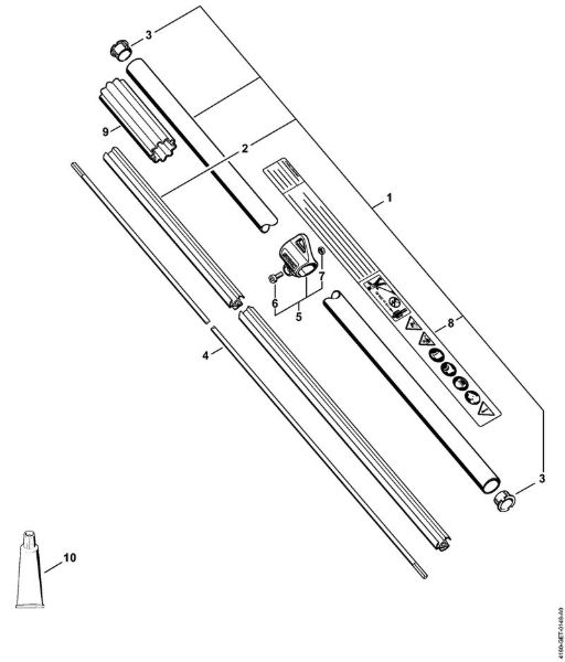 Motorsensen (FS) FS 110 RX-Z Schaft FS 110 RX der Marke Stihl