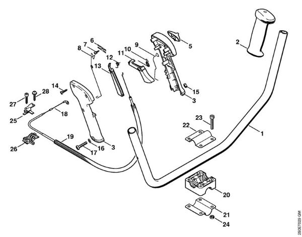 Motorsensen (FS) FS 120 Zweihandgriff (09.2003) der Marke Stihl
