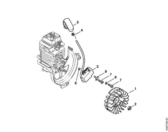 Motorsensen (FS) FS 130 R Zündanlage der Marke Stihl