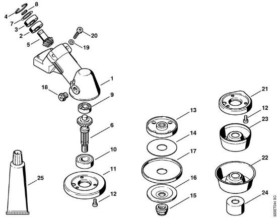 Motorsensen (FS) FS 180 Getriebe   3 56 412 189 (12.2003) der Marke Stihl