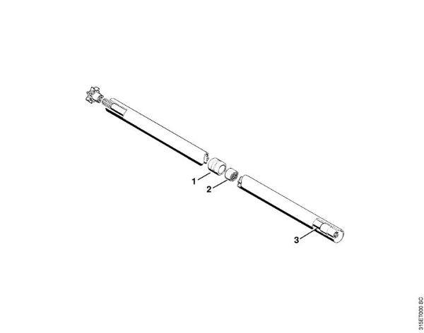 Motorsensen (FS) FS 200 Schaft, Stützrohr, Giffrohr   X 12 817 754 (24.85) der Marke Stihl