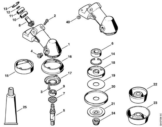 Motorsensen (FS) FS 220 K Getriebe   3 42 828 253 der Marke Stihl