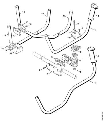 Motorsensen (FS) FS 220 K Griffrohr der Marke Stihl