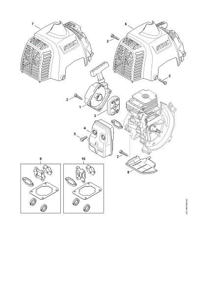 Bild von Anwerfvorrichtung, Schalldämpfer FS 230