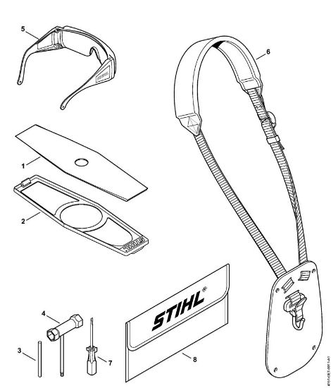 Motorsensen (FS) FS 230 Werkzeuge, Zubehör der Marke Stihl