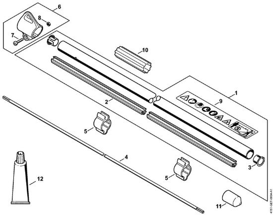 Motorsensen (FS) FS 235 Schaft der Marke Stihl
