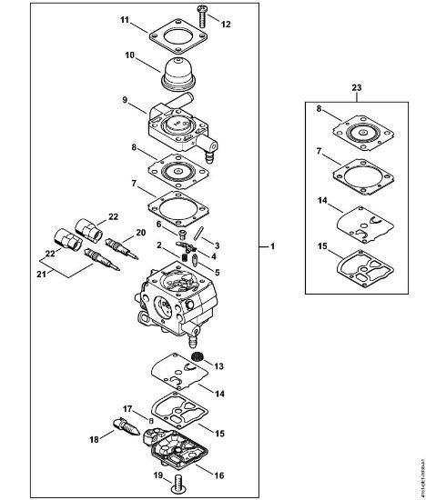 Motorsensen (FS) FS 235 Vergaser 4151/02 der Marke Stihl