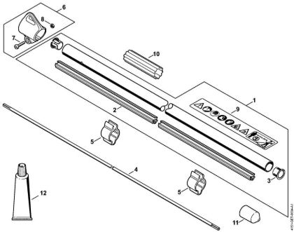 Motorsensen (FS) FS 235 R Schaft der Marke Stihl