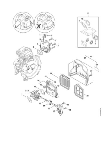 Bild von Zwischenflansch, Luftfilter FS 240 C-E