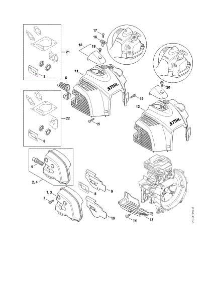 Bild von Schalldämpfer, Haube FS 240 RC-E