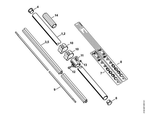 Motorsensen (FS) FS 250 R Schaft der Marke Stihl