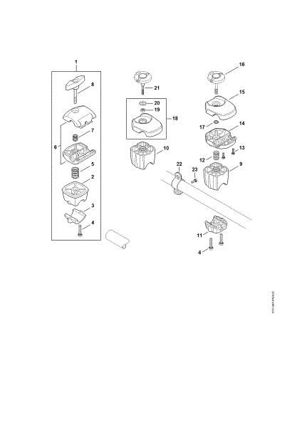 Bild von Griffrohrhalter FS 260 C-E