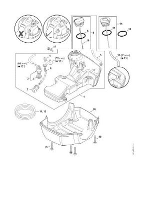 Bild von Kraftstofftank FS 260 R
