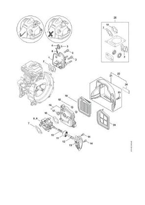 Bild von Zwischenflansch, Luftfilter FS 260 R