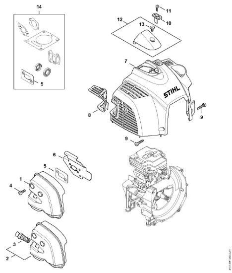 Bild von Schalldämpfer, Haube FS 261