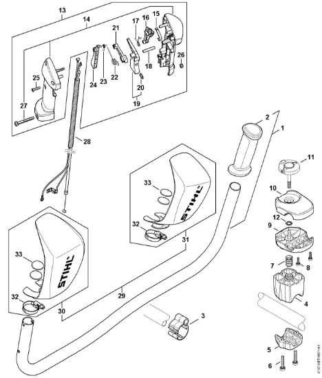 Bild von Griffrohr, Bedienungsgriff FS 261 C-E