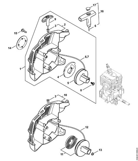 Motorsensen (FS) FS 40 - 4144 Anwerfvorrichtung der Marke Stihl