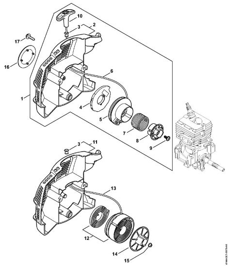 Motorsensen (FS) FS 40 C-E - 4144 Anwerfvorrichtung ErgoStart der Marke Stihl