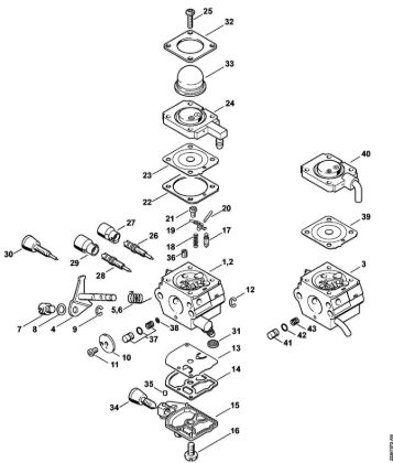 Motorsensen (FS) FS 45 C-E Vergaser C1Q-S186, C1Q-S153, C1Q-S97 (16.2014), (46.2012), (29.2010), (15.2009) der Marke Stihl