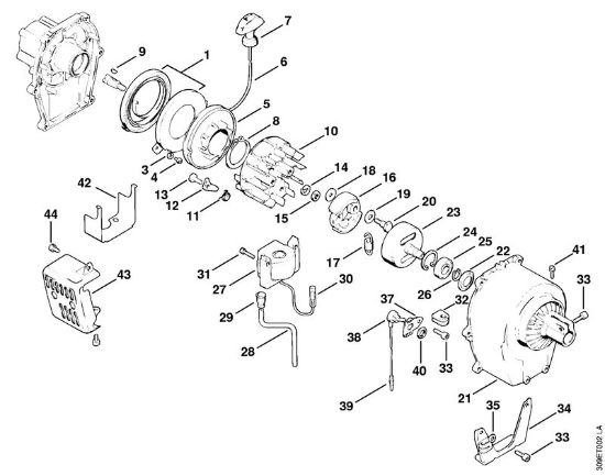 Motorsensen (FS) FS 50 (4118) Anwerfvorrichtung der Marke Stihl