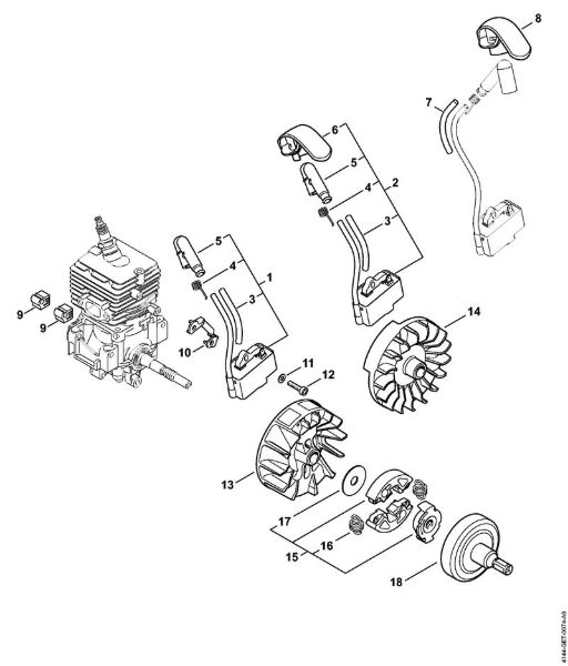 Motorsensen (FS) FS 50-L Zündanlage, Kupplung der Marke Stihl