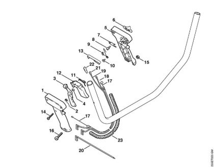 Motorsensen (FS) FS 55 C-E Zweihandgriff (27.2001) der Marke Stihl