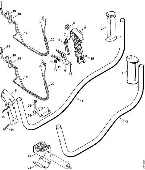 Motorsensen (FS) FS 56 C-E Zweihandgriff der Marke Stihl