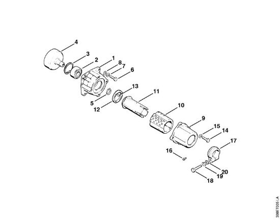 Motorsensen (FS) FS 65 Kupplungsgehäuse der Marke Stihl