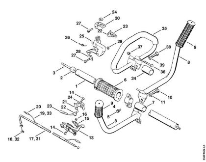 Motorsensen (FS) FS 65 Schaft der Marke Stihl