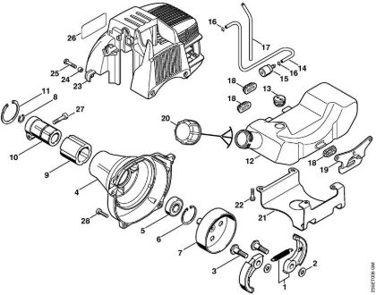 Motorsensen (FS) FS 65-4 Kupplungsgehäuse der Marke Stihl