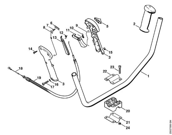 Motorsensen (FS) FS 65-4 Zweihandgriffrohr der Marke Stihl