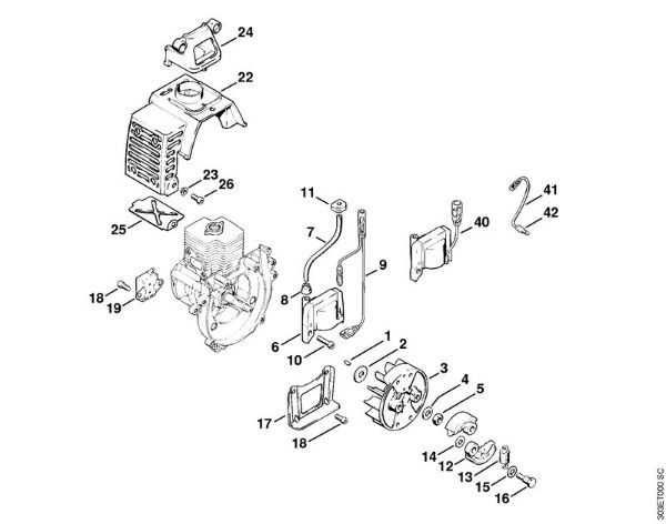 Motorsensen (FS) FS 66 R Zündanlage, Kupplung der Marke Stihl