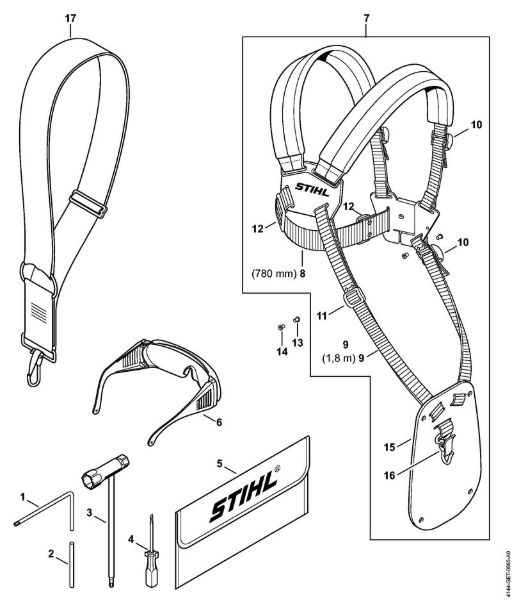 Motorsensen (FS) FS 70 C-E Werkzeuge, Sonderzubehör der Marke Stihl