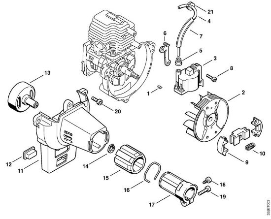 Motorsensen (FS) FS 76 Zündanlage, Kupplung der Marke Stihl