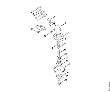 Motorsensen (FS) FS 80 E Getriebe der Marke Stihl