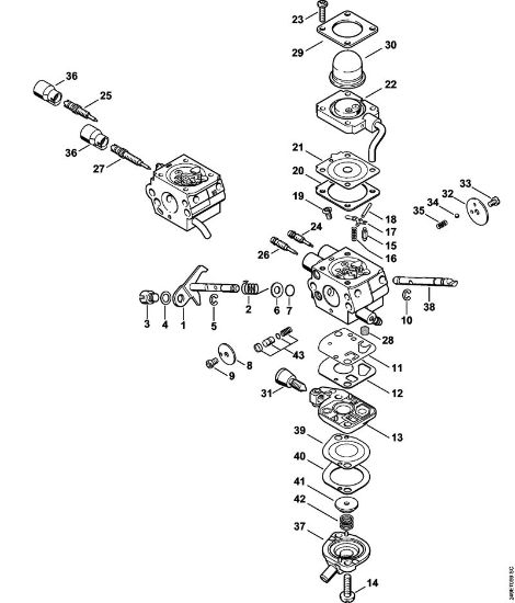 Motorsensen (FS) FS 87 Vergaser C1Q-S174, C1Q-S131 der Marke Stihl