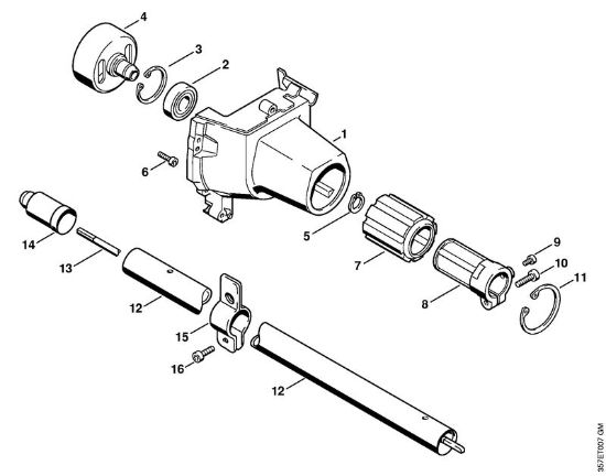 Motorsensen (FS) FS 88 Lüftergehäuse der Marke Stihl